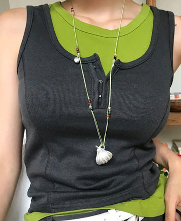 PUMPKIN BEADS NECKLACE